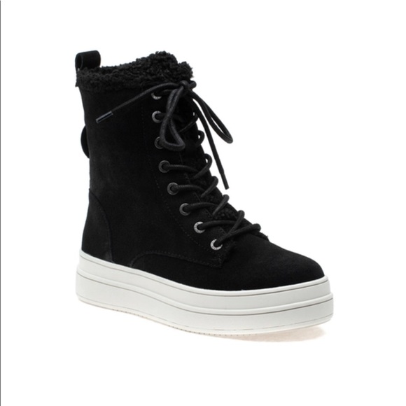 J/SLIDES Shoes - NWT J/SLIDES TORRIE Black Waterproof Suede